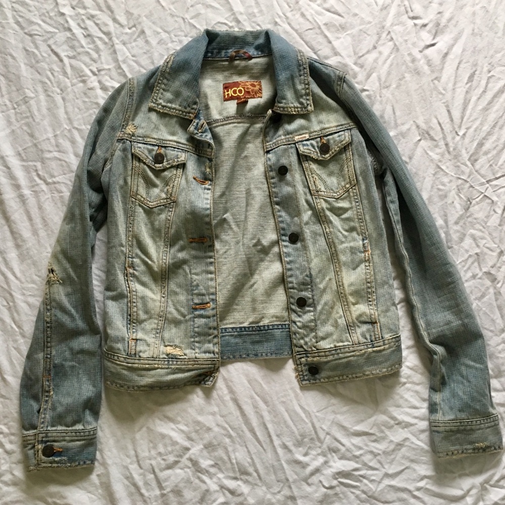 New Distressed Jean Jacket